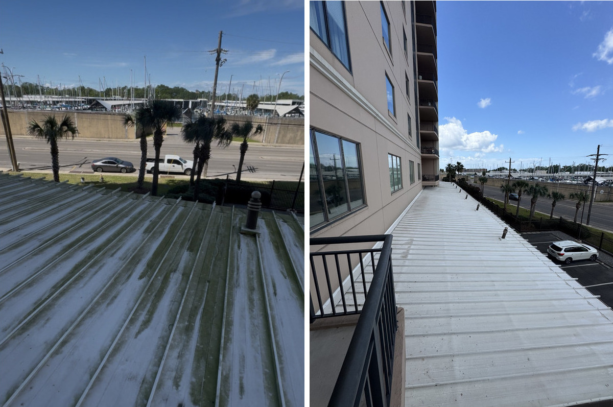 Commercial Pressure Washing Before and After